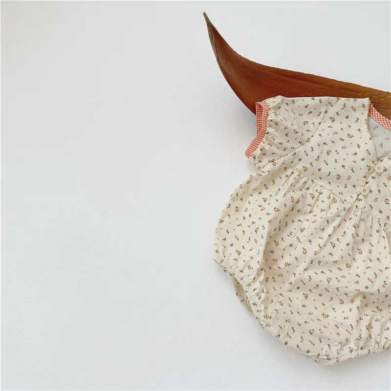 MILANCEL baby girls clothes infant playsuit vintage bodysuits loose style outfit | Мать и ребенок