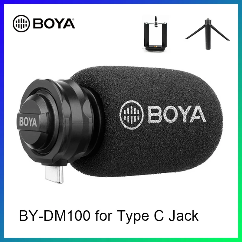 BOYA BY DM100 DM200 A7H цифровой конденсаторный стерео микрофон для iPhone Samsung Android телефонов