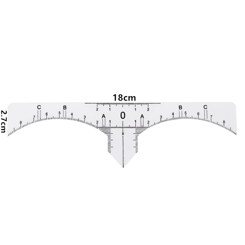 50 шт. одноразовая линейка для измерения бровей микроблейдинг трафарет