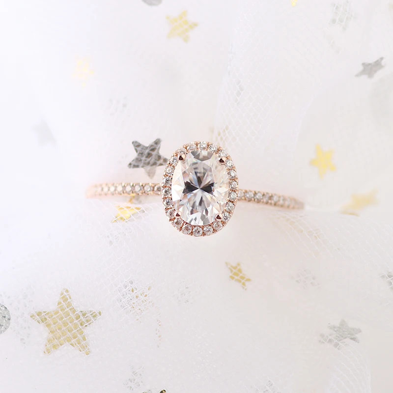 На заказ 18 K Белый Золотой moissanite бриллиантовое кольцо свадебное Ювелирное кольцо