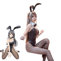 seishun buta yarou sexy cosplay costumes black bunny girl japanese anime rabbit uniform porno outfit for women sex lingerie