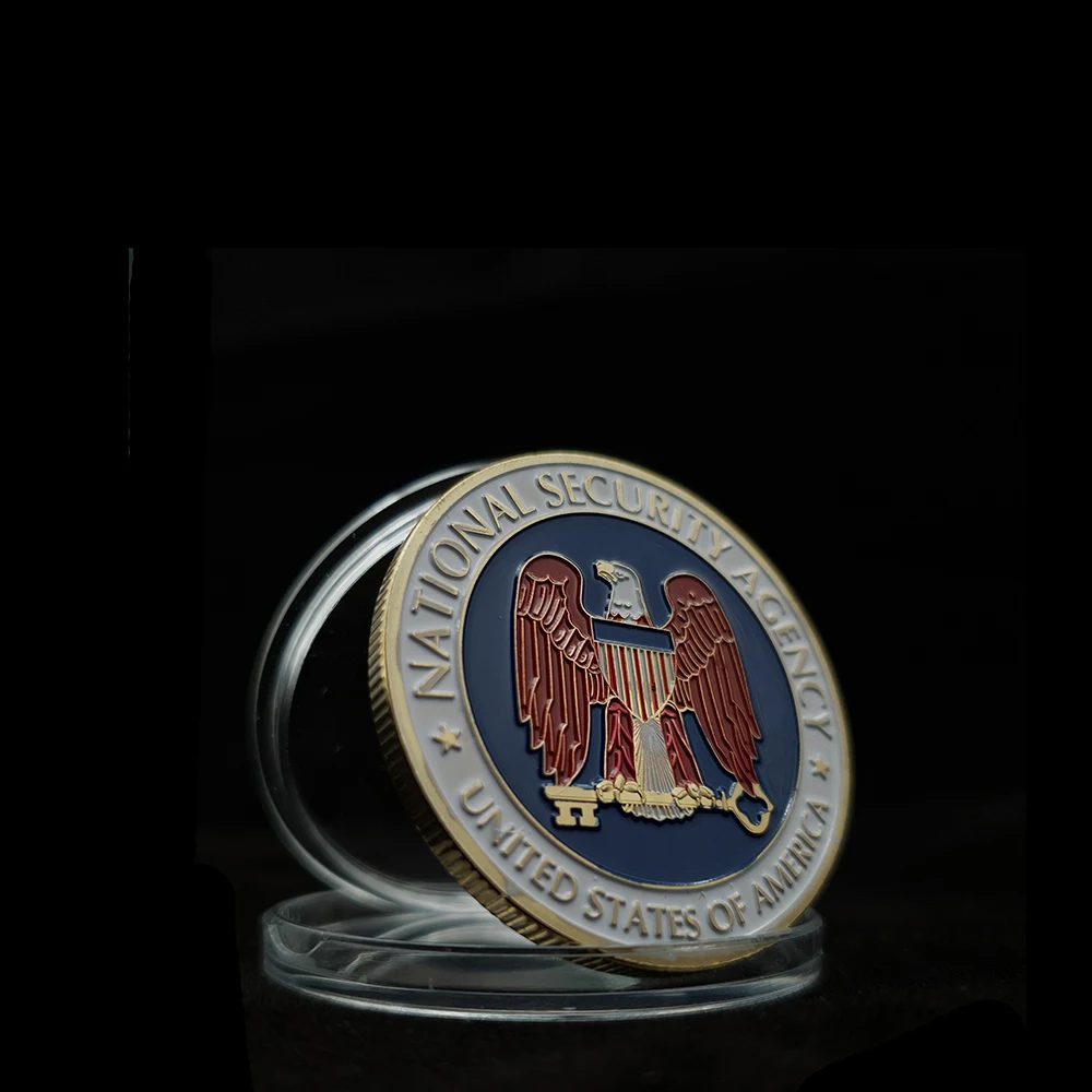 5 шт. Агентства национальной безопасности США Памятные золотые коллекционные