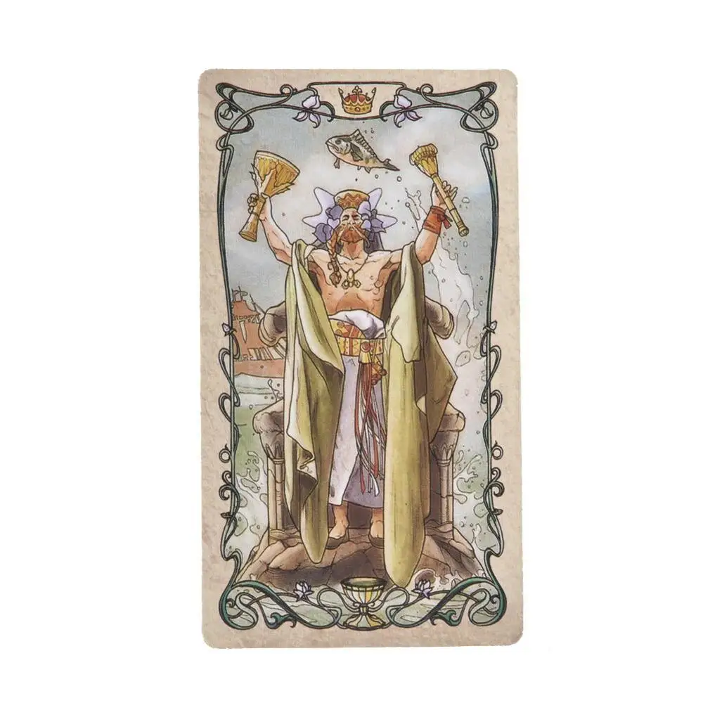 78pcs English Tarot Mucha Cards Deck Funny Family Friend Desk Board Game Playing Party Games Gifts | Игрушки и хобби