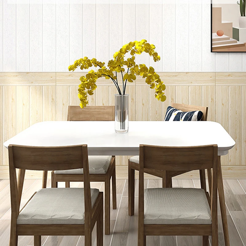 

3D stereo wood grain simulation dormitory home bedroom living room anti-collision waterproof and moisture-proof wall stickers