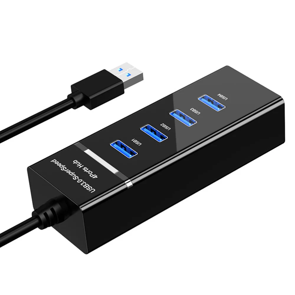 

1pc USB Hub Office Laptop 4 Ports Expansion Transfer Adapter Multifunction Hub