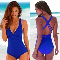 2021 summer women one piece swimwear plus size s xxxl swimsuit solid color bathing suit push up beachwear