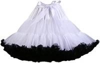 womens elastic chiffon petticoat puffy tutu tulle skirt princess ballet dance pettiskirts underskirt multi layer