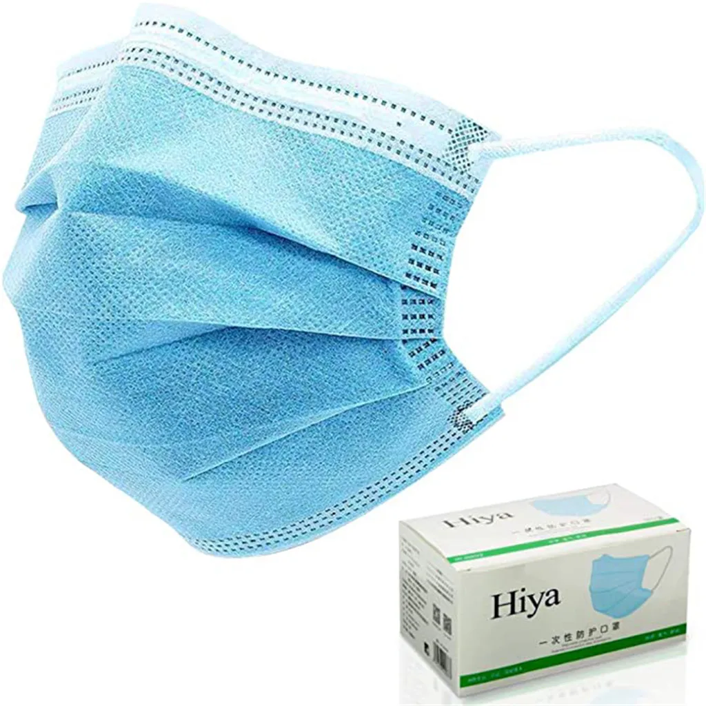 A Box Of Environmentally Friendly Disposable Masks With Breathable Blue | Красота и здоровье