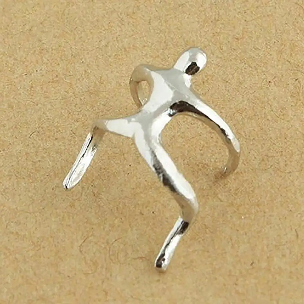 

80% Hot Sale 1Pc Ear Clip Small Man Shape Ear Decoration Non-piercing Women Cartilage Earrings for Valentines Day