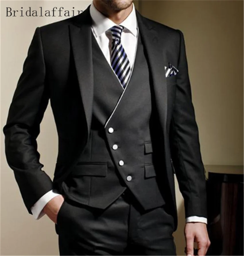 Men's dress wedding party dress suit men's suit bridegroom best man tuxedo performance suit black wine red cool