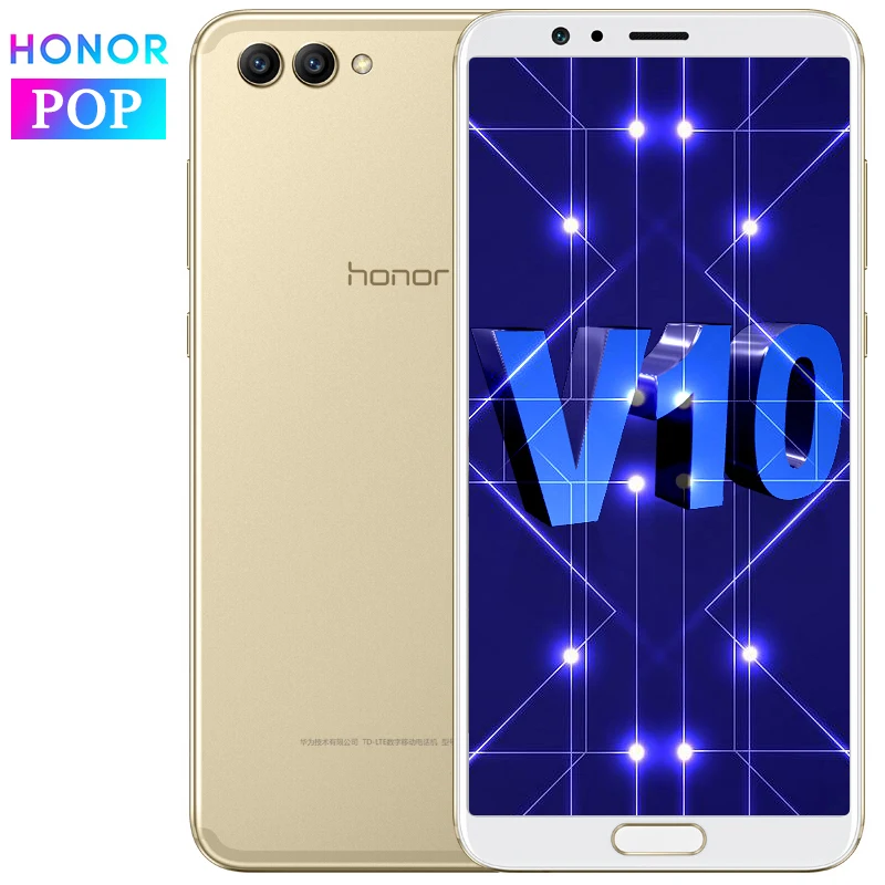 Оригинал HONOR View V10 6 ГБ 64 Гб мобильный телефон 5 99 дюймов Kirin 970 Восьмиядерный Android 8 0