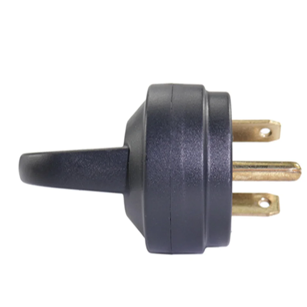 

Replacement Plug Male 30A 125V US Style RV Plug (Black)