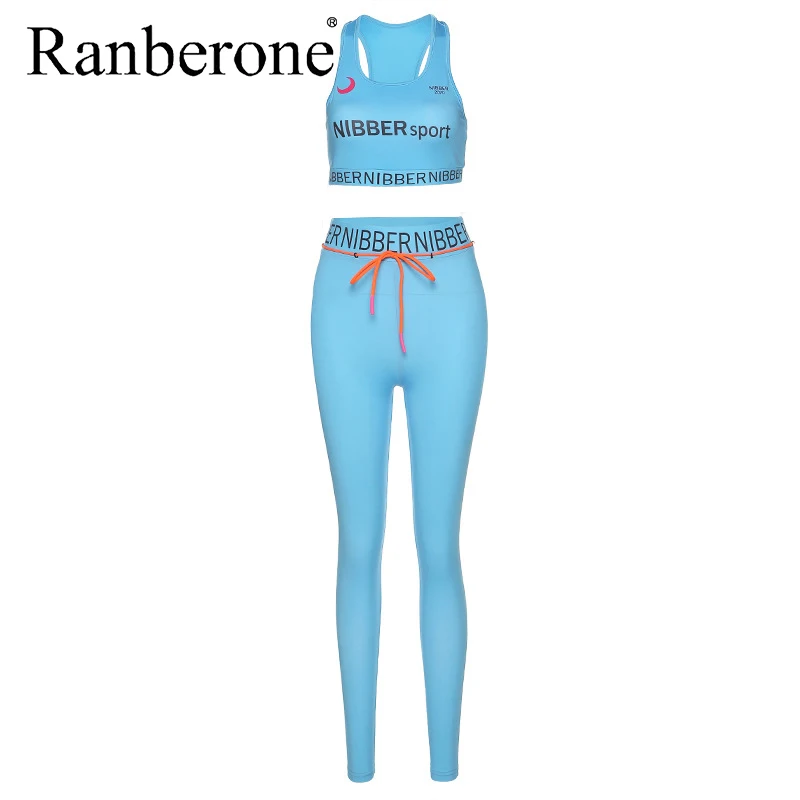 Yoga Set Women Fitness Clothing Sportswear Gym Leggings Fitness Suit Push up Strappy Sports Vest Tracksuit Solid Yoga Clothes