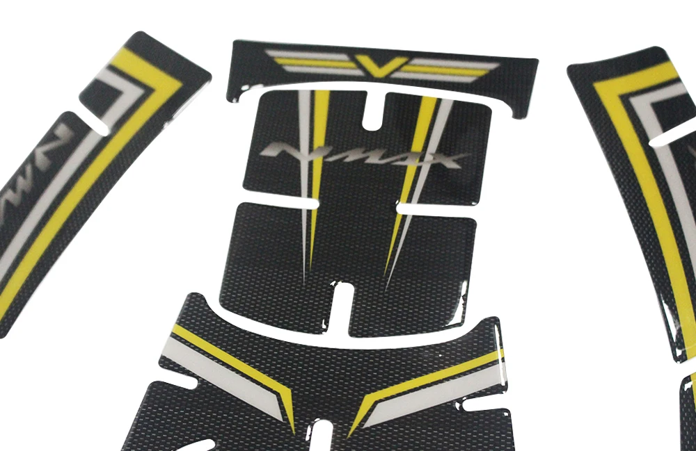 

NEW Motorcycle Fuel oil Tank Sticker Pedal Side Decorative 3D Soft Gel Decal moto stickers kit For YAMAHA NMAX 155 nmax155 2020