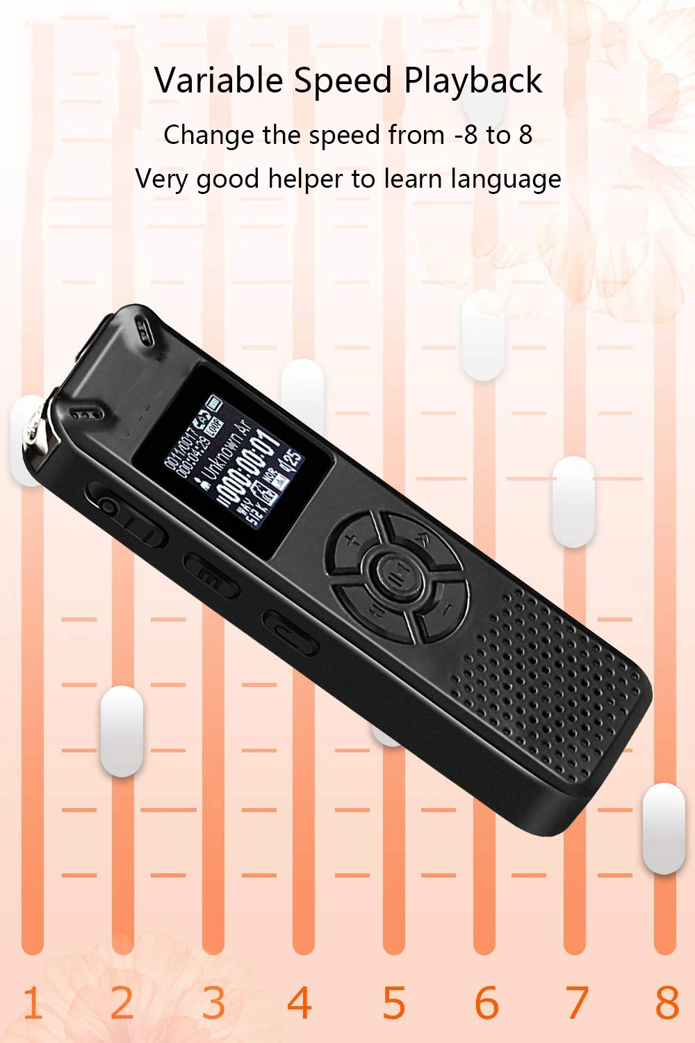 Telele V91 Новый 8 Гб 16 голосовой активации портативный Диктофон MP3 плеер телефонная