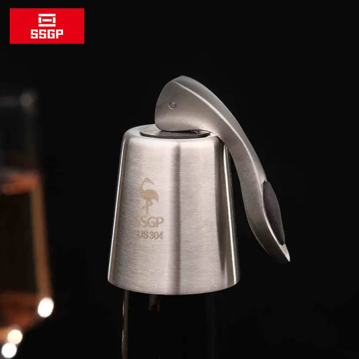 Пробка для винных бутылок с прессом нержавеющая сталь 304 вакуумный герметик