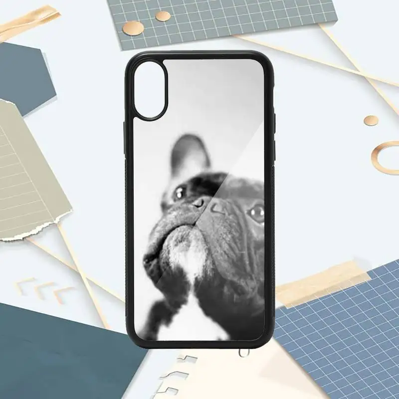 

Cute Funny French Bulldog Phone Case PC for iPhone 11 12 pro XS MAX 8 7 6 6S Plus X 5S SE 2020 XR