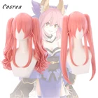 FGO Fate Grand Order EXTRA Tamamo No Mae парики для косплея Длинные розовые конские хвосты кудрявые парики термостойкие синтетические волосы парик для женщин