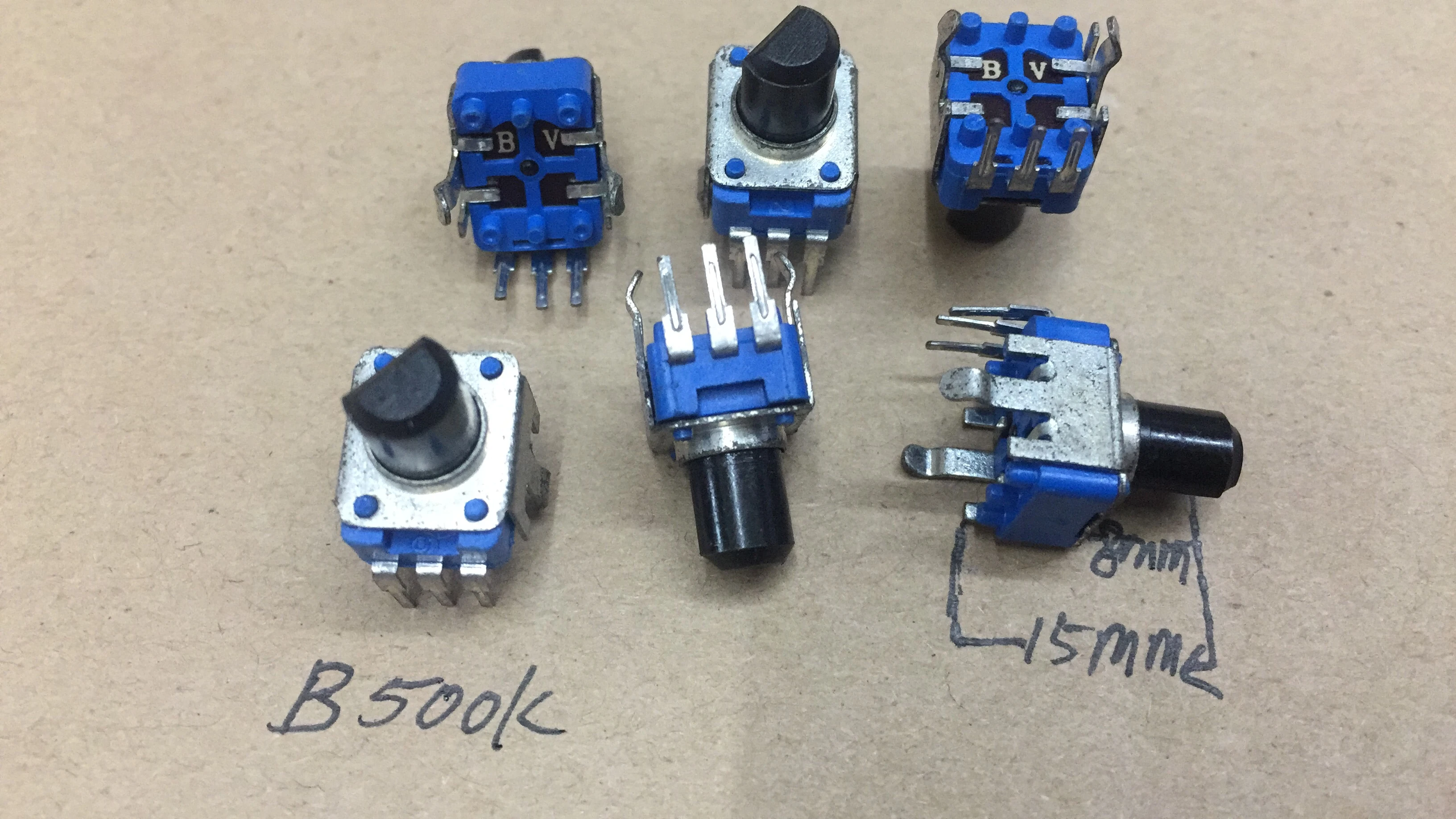 

Rk09 potentiometer b500k shaft length 8mm half handle