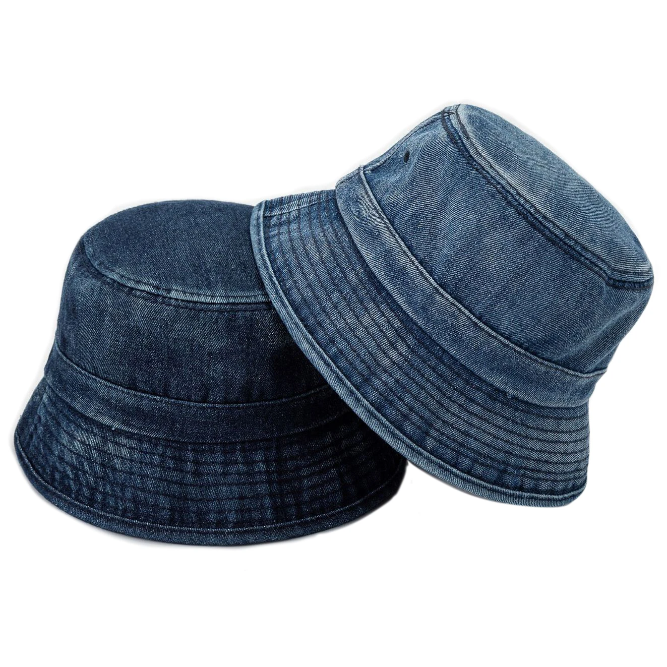 

Plain Denim Bucket Hat Women Men Basic Matching Style Headgear New Worn-out Freshman Caps Street Fashion Chapeau Homme