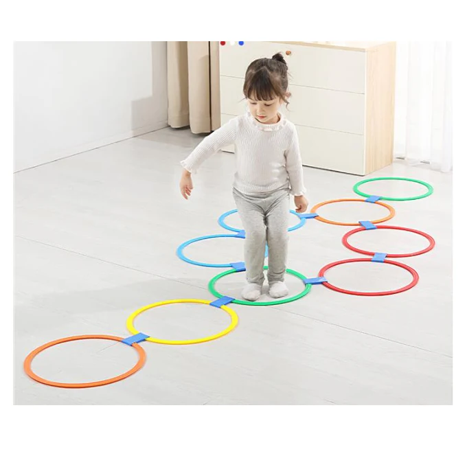 Сенсорное кольцо игра hopscocky малыш открытый Крытый пол прыжки игры Bean Bag бросать игры прыгать в сетку игрушки для детей