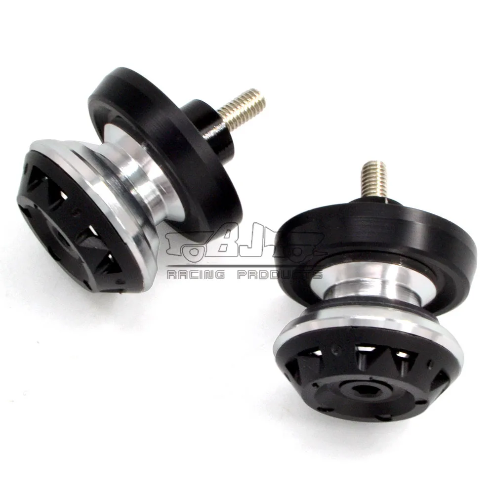M6 Silver Bobbins 6 мм M6 M8 10 мм маятник мотоцикл слайдерные катушки поворотный рычаг стенд бобины винты болты для Yamaha R3 R25 FZ8 YZFR1 R6 MT09 - Цвет: M6 Silver Bobbins