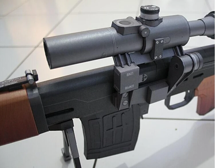 Снайперская винтовка в масштабе 1:1 пистолет SVD оружие Firearm сделай сам лист