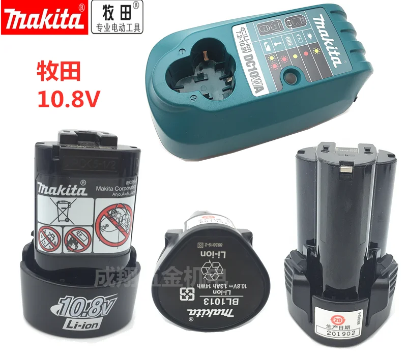 Зарядное устройство MAKITA DC10WA для аккумуляторов BL1013 10 8 В DF030D DF330D TD090D HP330D HP330Z TD090DZ