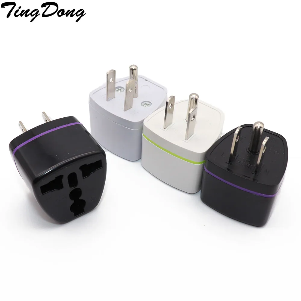 TingDong универсальный ЕС Великобритания Австралия в США КАНАДА AC дорожный адаптер