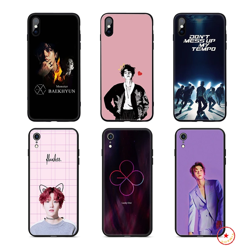 Baekhyun Exo Soft Silicone Phone Case for iPhone 11 Pro Xs Max X or 10 8 7 6 6S Plus 5 5S SE Xr 7Plus Cover |