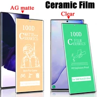 100pcs for samsung s22 plus s21 ultra note 20 ultra s10 s9 s8 s20 ultra note 10 pro 3d curved ceramic film screen protector