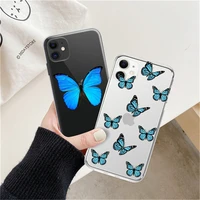 uslion case for iphone 13 11 12 pro max mini 7 8 plus xr cases silicone funda x xs max se 2020 tpu covers soft butterfly coques