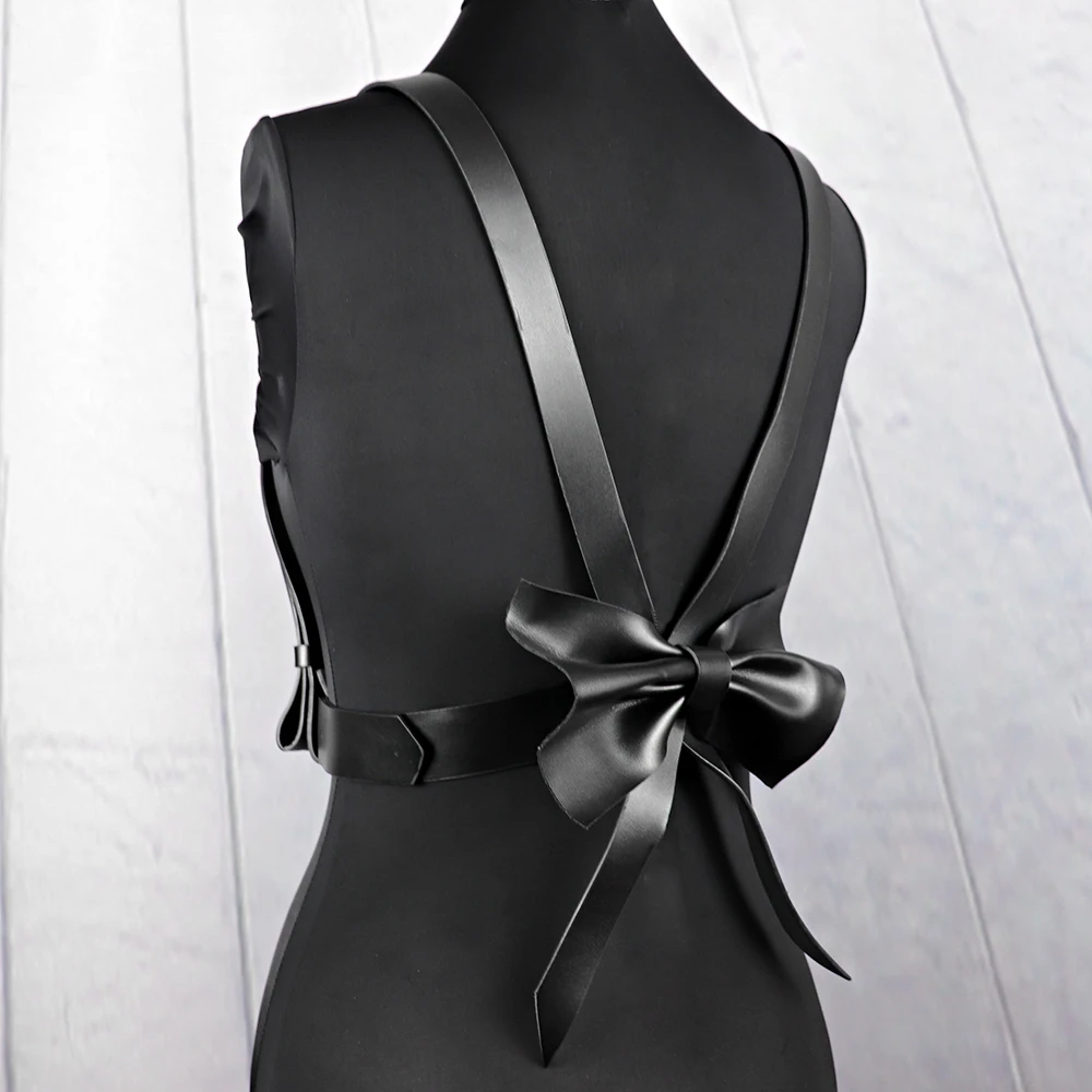 Сексуальная Женская портупея UYEE из искусственной кожи бондаж клетка галстук