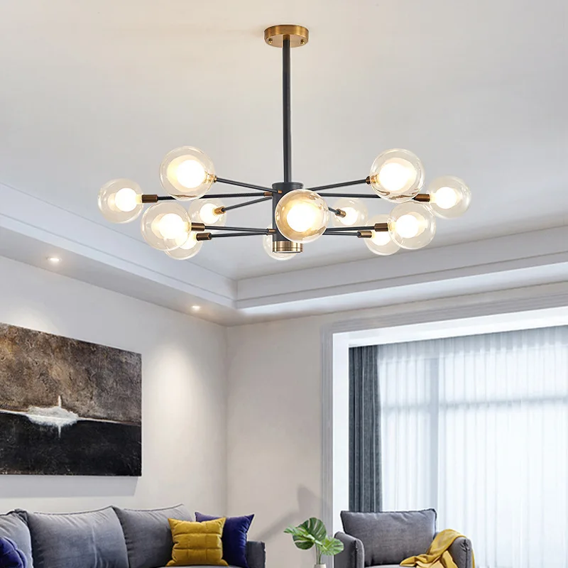 

Modern simple Nordic postmodern chandelier magic bean living room bedroom lighting interior lighting