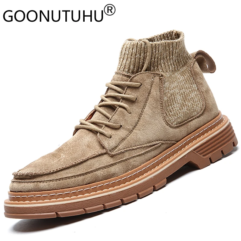 2019 Осенняя мужская обувь на зиму женские ботильоны повседневные ботинки из