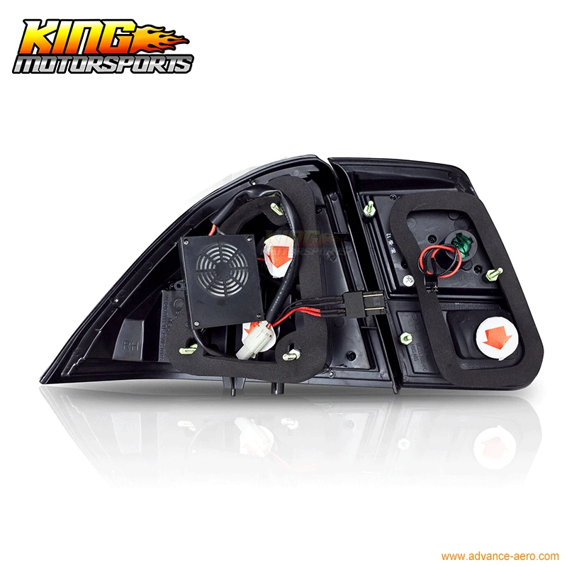 Подходит 01 02 03 04 05 Honda Civic 4Dr Седан светодиодные стоп задние фонари лампы Chrome