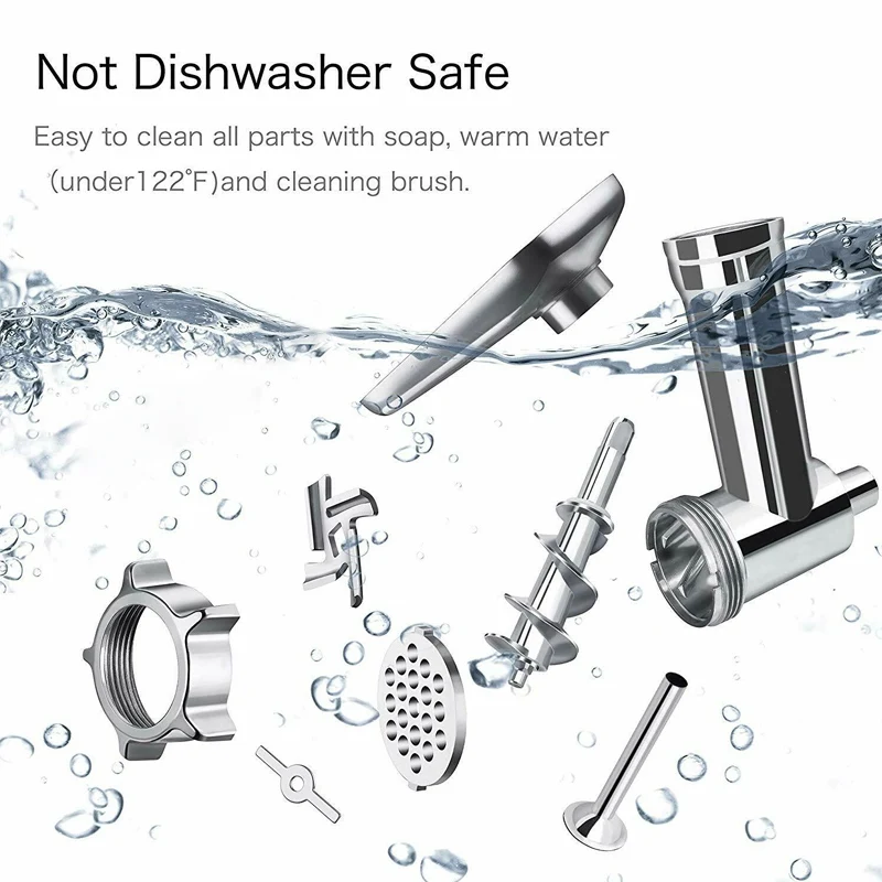 

Steel Kitchen Meat Grinders Sausage Stuffer Attachment For Kitchen Aid Stand Mixer For Kitchenaid Appliances Kitchen Dining Bar