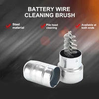 car battery terminal wire brush post cleaner dirt corrosion cleaning brush stainless steel wire brush car cleaning tool