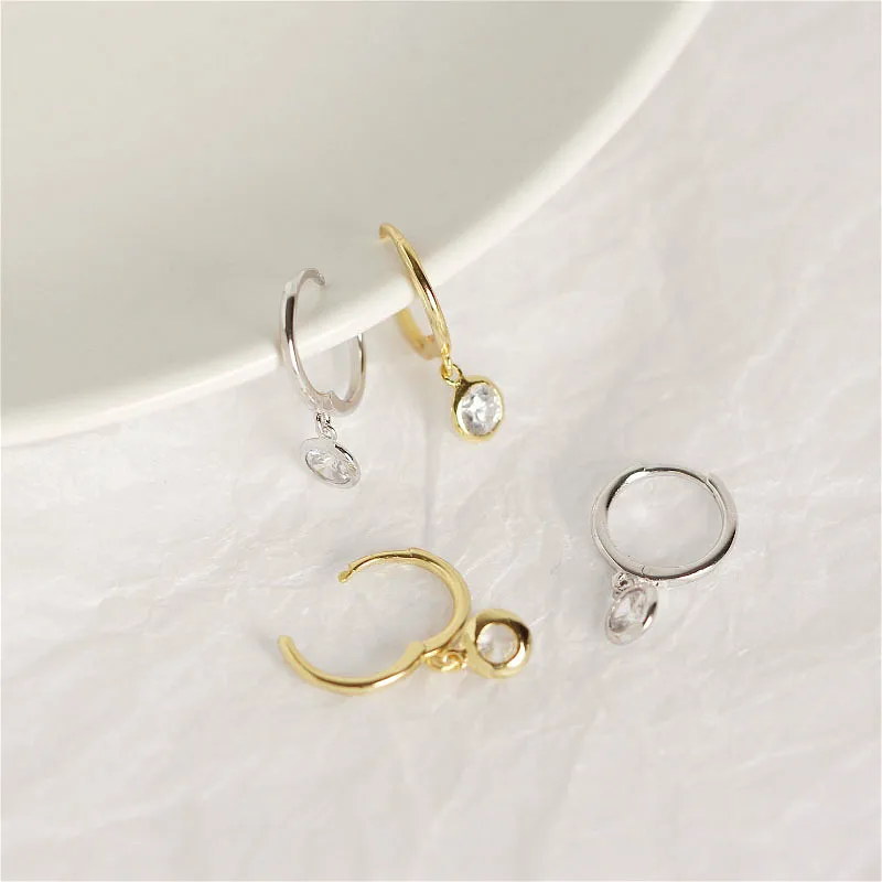 Женские золотые серьги-кольца Flyleaf изящные ювелирные украшения из настоящего