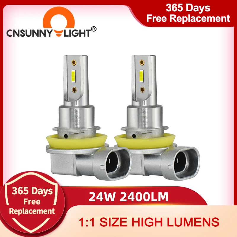 CNSUNNYLIGHT H8 H11 светодиодный HB4 9006 HB3 H9 H16 Автомобильные противотуманные фары H7 H4