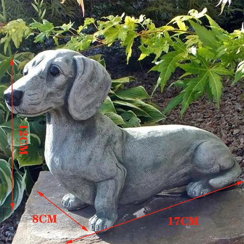 

Dachshund Statue Garden Decor Resin Crafts Dog Lover Gift Sculpture Patio Lawn Courtyard Home Decoration REME889
