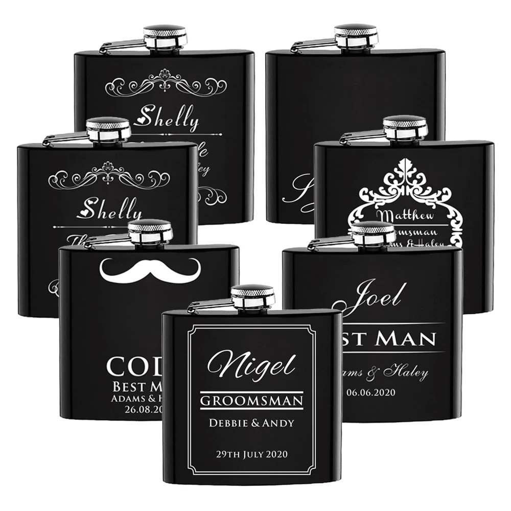 Фляга из нержавеющей стали 6 унций|Сувениры для вечеринок| |