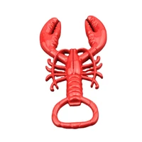 kitchen gadgets red crayfish shape bottle opener funny openers decoration retro crafts bottle opener tools bar accessories