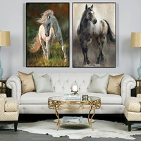 decorative horse canvas painting animal art posters and print modern cuadros wall art picture for living room murals home decor