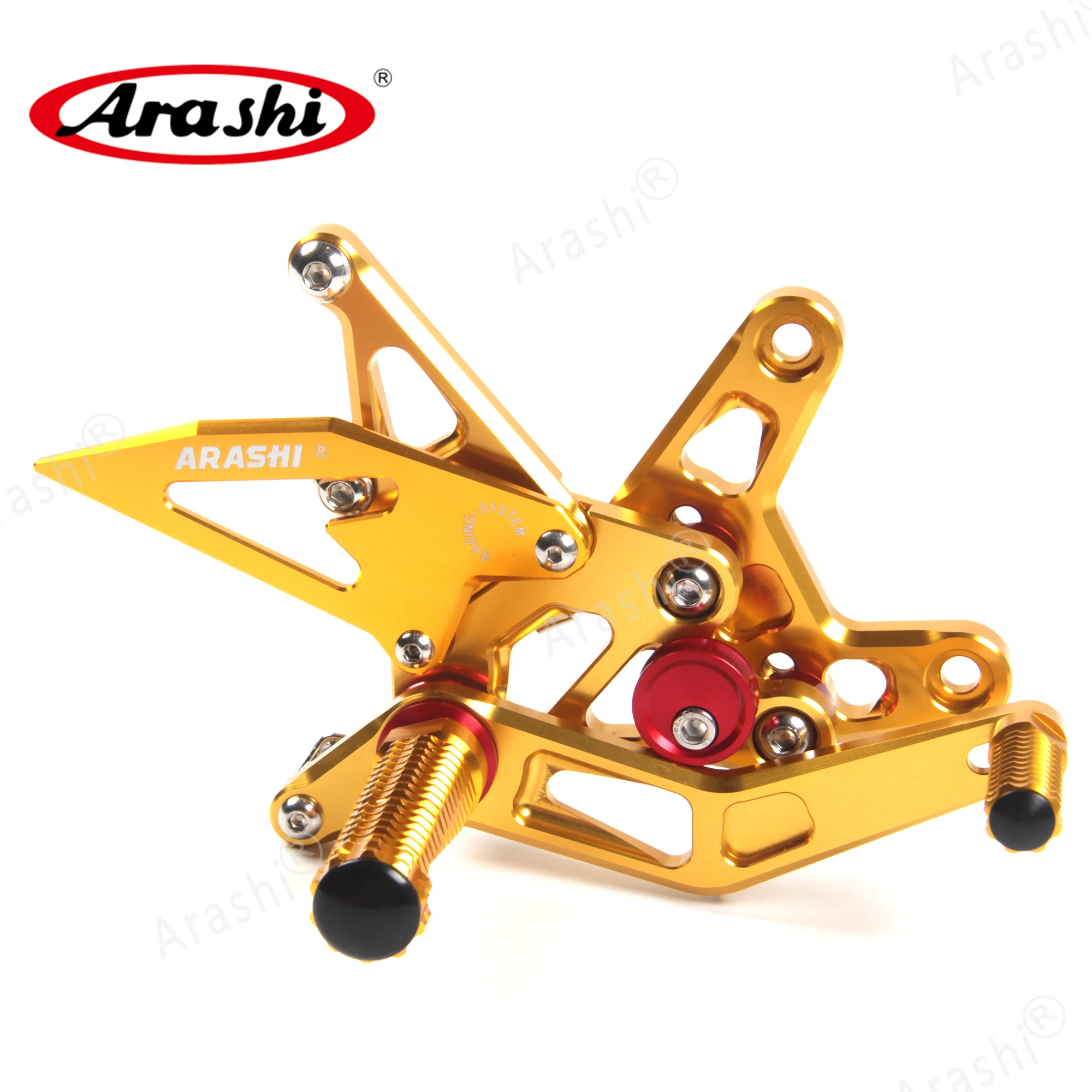 Араши ниндзя ZX6R CNC регулируемая подножка для ног KAWASAKI ZX-6R NINJA 2007 2008 Rearset подставка ZX
