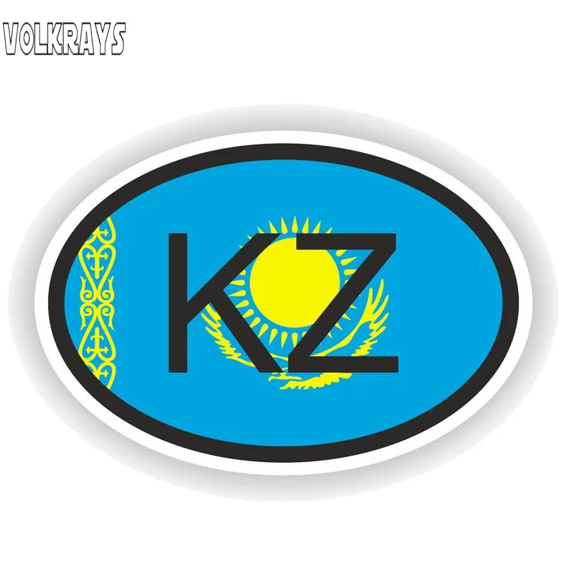 

Volkrays креативные автомобильные стикеры Казахстан Kz страна код наклейки аксессуары Светоотражающие Водонепроницаемые солнцезащитные винил...