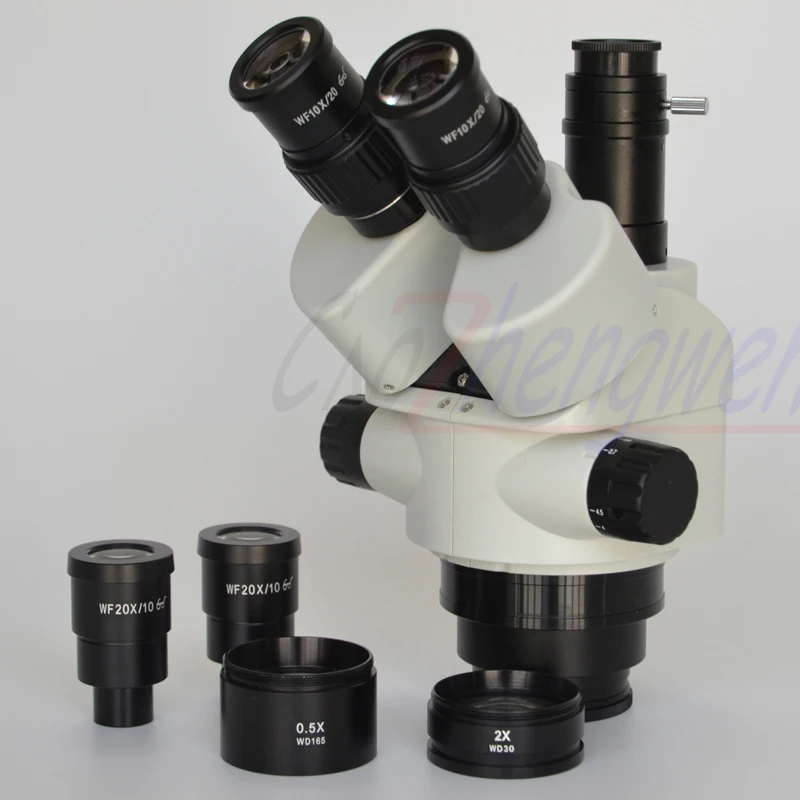 Стереомикроскоп FYSCOPE 2.1X 180X 3.5X с многофокальным тринокулярным зумом микроскоп для