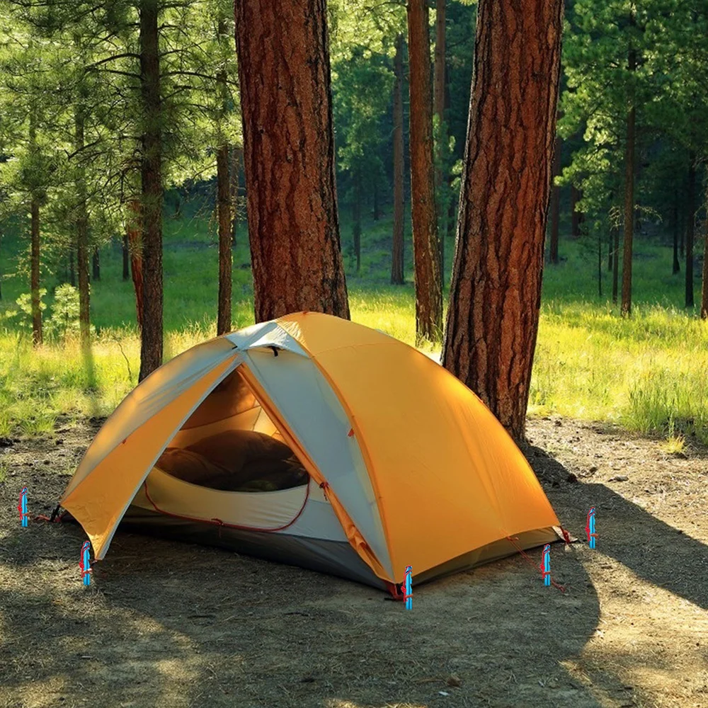 

12PCS Tent Nail Aluminum Alloy Ground Nail Portable Camping Ground Pegs