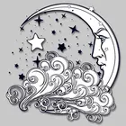 Наклейки с изображением луны и звезд, декоративные термоклейкие нашивки для детской одежды, куртки, моющиеся аппликации сделай сам