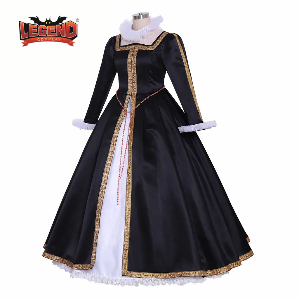 Викторианское платье в тюдоровском стиле королевы елизания Тюдор косплей костюм